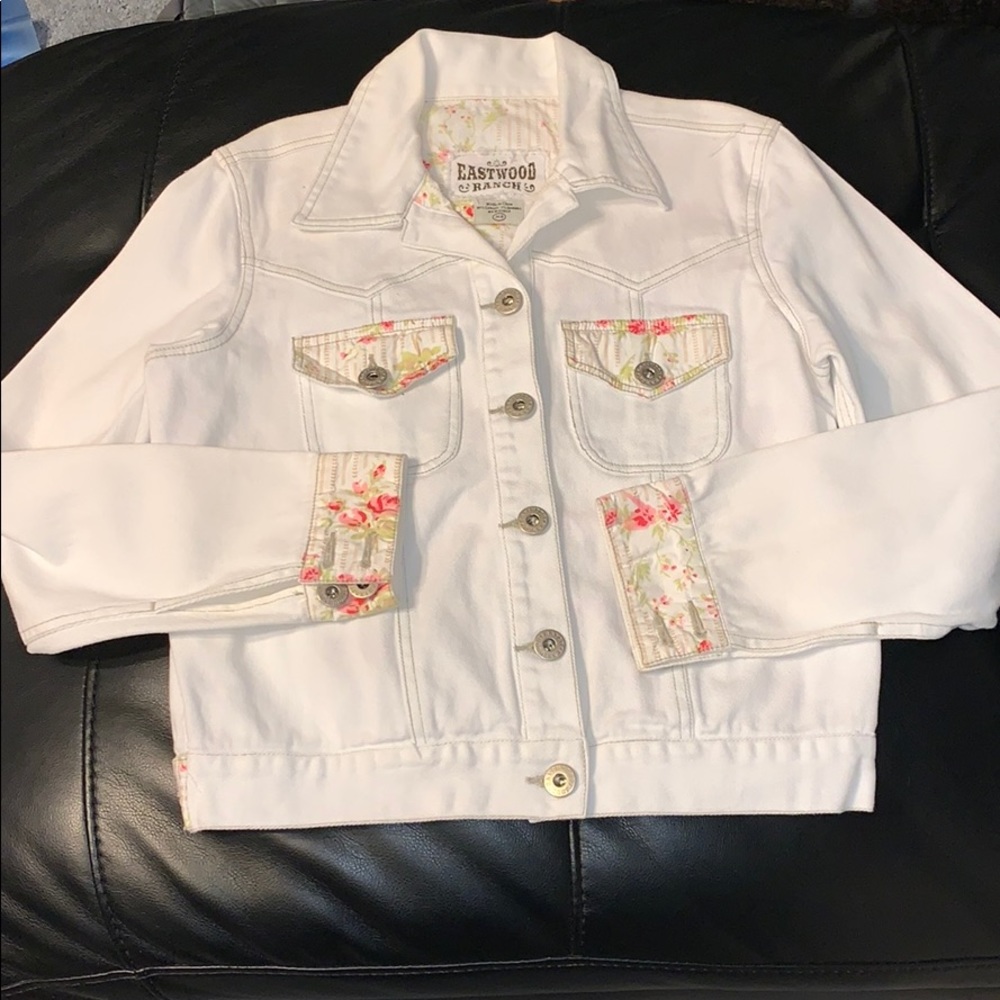 Eastwood Ranch White Jean Jacket